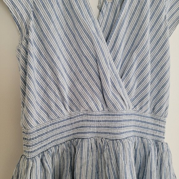 American Eagle Striped Blue & White Dress in Medium - Picture 3 of 4